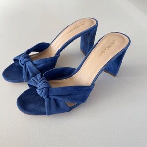 Veronica Beard Blue Suede Ganita Women's Heels
